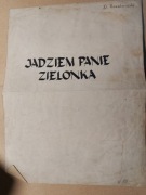 unikat stare nuty jadziem panie zilonka prl lipski/szengiel prl