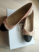 Eleganckie, skórzane balerinki, 37, ULMANI 