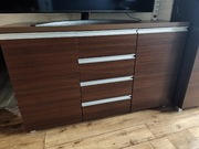 Ciemna brązowa komoda Bodzio Aga system