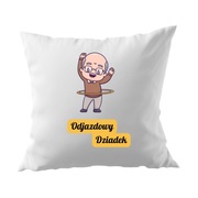 Poduszka na Dzień Dziadka „Odjazdowy Dziadek” – Prezent Dzień Dziadka