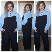 Komplet plus Size elegancki 4XL