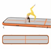 AirTrack Materac gimnastyczny 4FIZJO pomarańczowy 500 cm x 100 cm x 15cm
