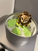 Lew Safari z Masy Cukrowej na Tort 