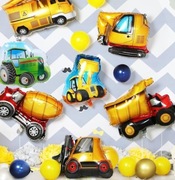 Balony foliowe 6 szt kolorowe auta samochody