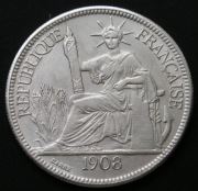 Indochiny Francuskie 1 piastr 1908