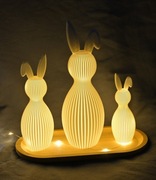 Zajączki do podświetlania 3 szt 