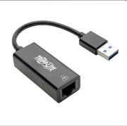 USB 3.0 to Gigabit Ethernet NIC Network Adapter - 10/100/1000 Mbps, Black
