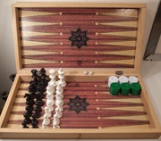 Wielkie Greckie Tavli Backgammon Tryktrak Szachy Warcaby Plansza 41x41