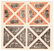 Litwa Mi 344 (40 C) i Mi 345 (60 C) ** Arkusz drukowy, wysoka wartość