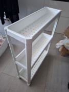 IKEA Vesken regał wózek  biały na kółkach