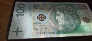 BANKNOT 100zl Seria zastępcza YM 1994r