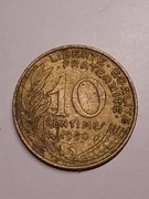 Republioue Francaise, - 10 centime 1990 Rok