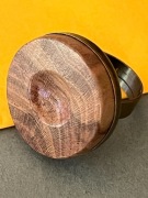 Handmade pierścionek drewno śliwa unikat