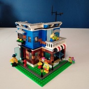 LEGO budynek, kamienica na rogu