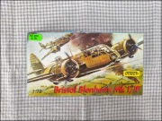 Model Plastikowy - Intech - Samolot Bristol Blenheim Mk I/IF - Niekompletny
