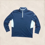 Puma forever better elastyczna bluza granatowo szara half ZIP L