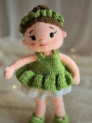 Lalka baletnica maskotka handmade przytulanka zabawka dla dzieci 