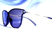 Okulary Calvin Klein Jeans  CKJ18702S 001 czarne białe srebrne polaryzacja 