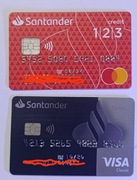 Kart  Bank Santander x 2