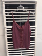 Bordowy top na ramiączkach rozmiar XL 42 Sinsay