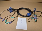 Adapter kablowy, KVM,  VGA + 2x PS/2