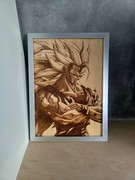 Grawer Dragon Ball A4 – sklejka 3 mm -  Super Saiyan, dekoracja, prezent