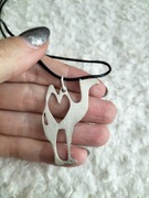 Srebrny 925 naszyjnik z wielbłądem vintage retro 