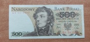 Banknot 500 zł z 1982r, Seria GE Stan!!!