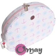 Biały organizer do Obag MOON LIGHT kotwice stery róż pudrowy niebieski OMAY