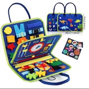 Tablica Manipulacyjna Sensoryczna Walizka Montessori XXL