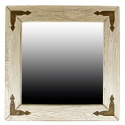 Lustro drewniane rustykalne retro vintage