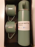 Termos kubek próżniowy 0,5 L + 3Kubki