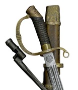 SZABLA CARSKA DRAGONKA MIKOŁAJ II sygnowana pochwa bagnet