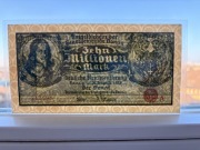 10 milionów marek 1923 WMG stan 1/1- odwrócony druk RZADKOŚĆ