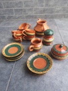 Ręcznie malowany ceramiczny serwis do kawy/herbaty