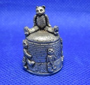 Naparstek Kolekcjonerski Pewter Misie 