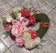 Wiązanka/ stroik,  Serce na cmentarz,  Dzień Mamy, Taty 