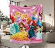Nowy duży mięciutki koc Księżniczki 150x200 cm