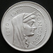 Włochy 1000 lirów 1970 - Rzym - 100-lecie -  srebro