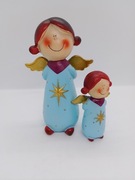 Aniołki świąteczne z ceramiki 