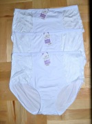 Big size Bawełniane majtki wysoki stan 3 szt _(9) 60/62 do 170 cm biodra