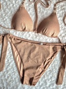 Calzedonia Golden gleam soft brown M 80B/75C/70D złoty karmel brązowy cute
