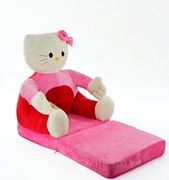 Fotelik pluszowy leżanka Hello Kiti kot Kitty materac prezent święta