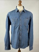 Koszula Jeansowa EASY L Denim 100% Bawełna Gruba Vintage