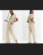 Kombinezon damski lniany r.48, 55% len , 45% bawełna