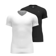 Męska koszulka sportowa Odlo – 2 sztuki, biała i czarna, rozmiar L