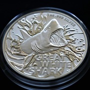 SHARK  Niebezpieczne zwierzeta Australi1oz srebro 999