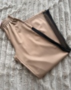 Spodnie La milla beżowe z siateczką