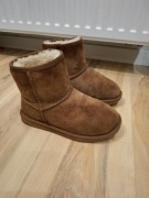 buty skórzane botki brązowe wełniane śniegowce EMU Australia stinger mini