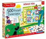 MÓWIĄCE PIÓRO 500 PYTAŃ QUIZ ZWIERZĘTA ZWIERZĄTKA DLA DZIECKA CLEMENTONI
